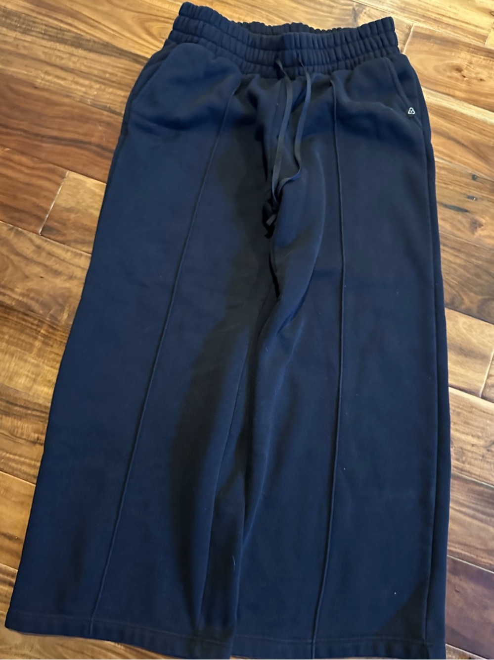 BIOGILATES WOMEN's Black Wide-Leg Drawstring Sweatpants